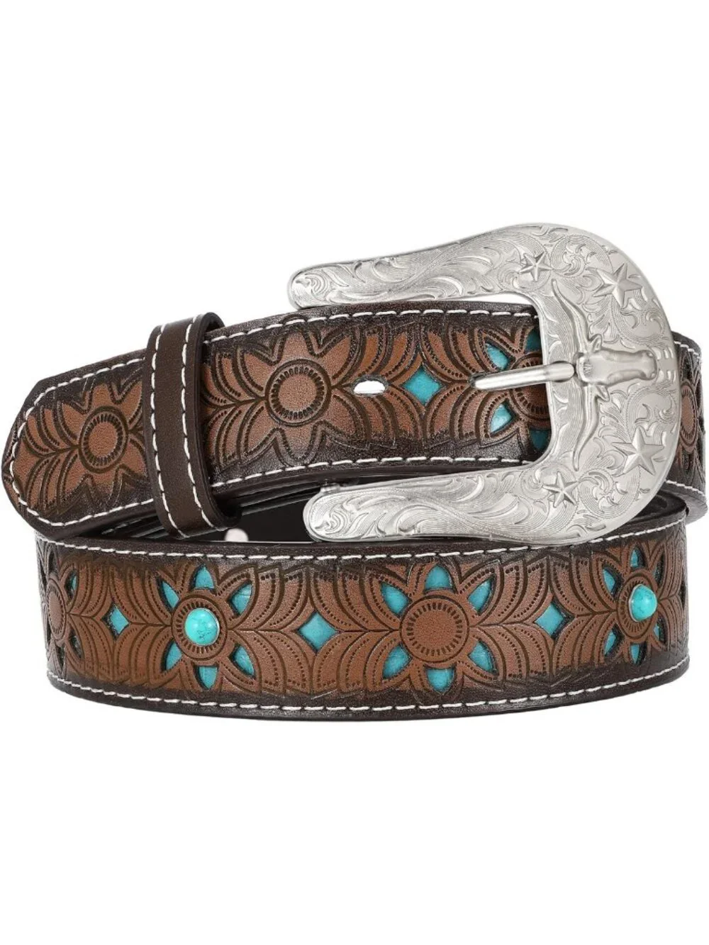 Vintage Western Belt for Men & Women - 1.5